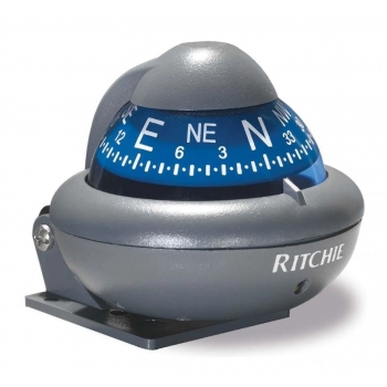 Kompas RITCHIE SPORT szary/niebieska tarcza